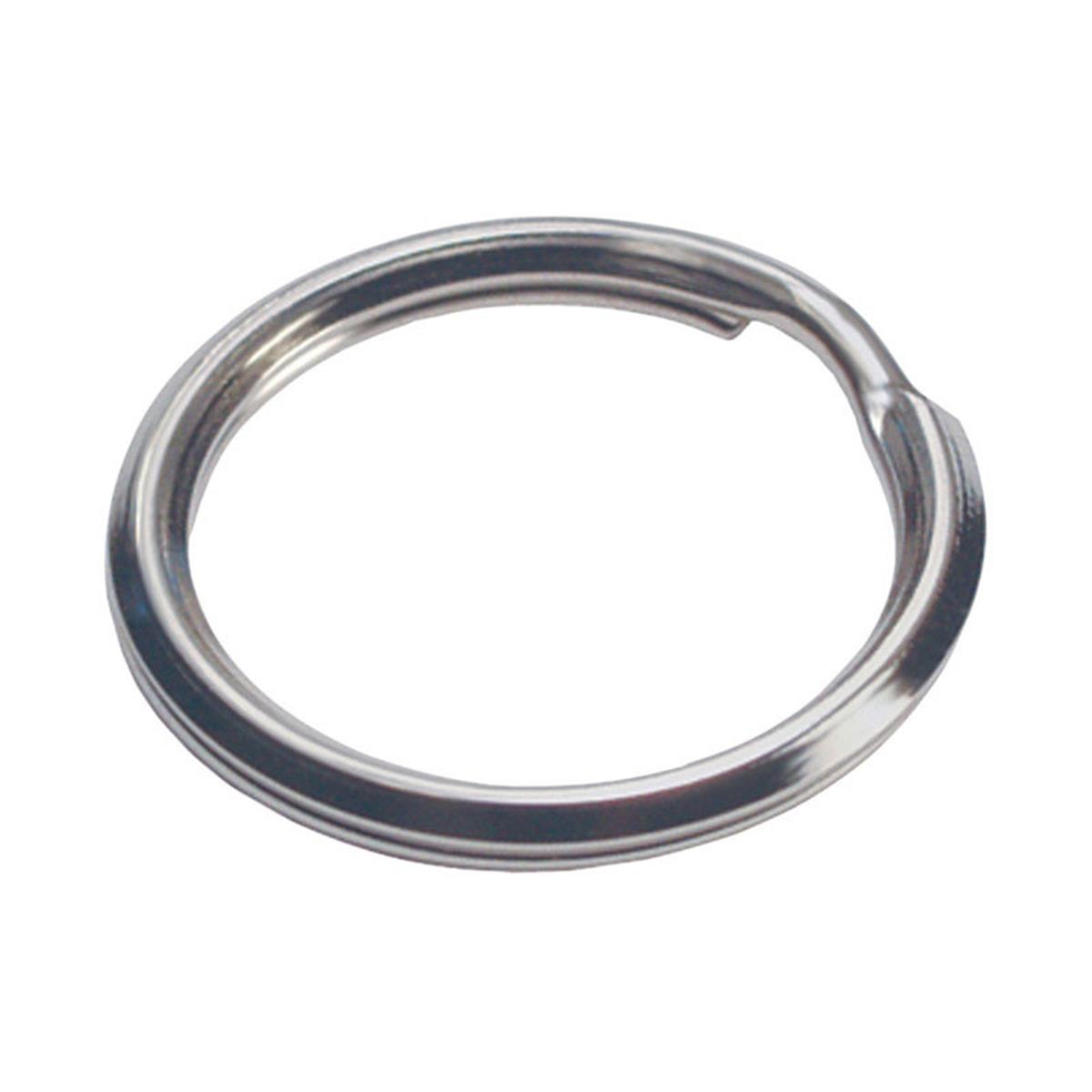 Tempered Split Steel Rings cable Key  Silver - Pack of 50