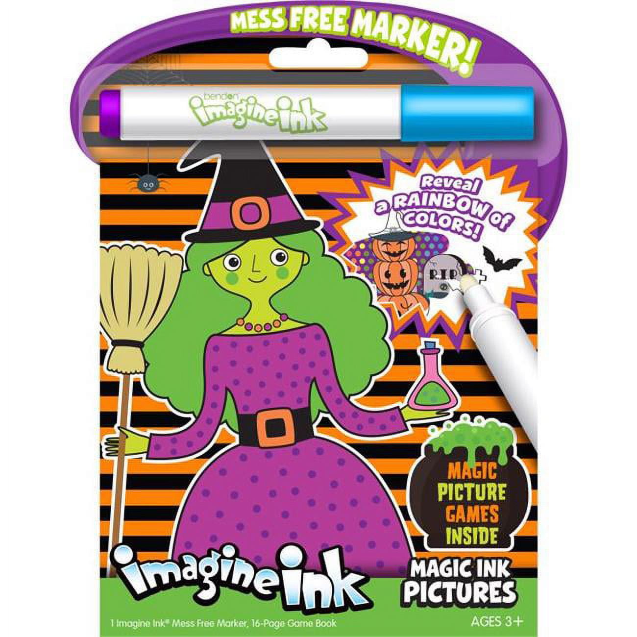 Halloween Witch Magic Ink Pictures, Pack of 12