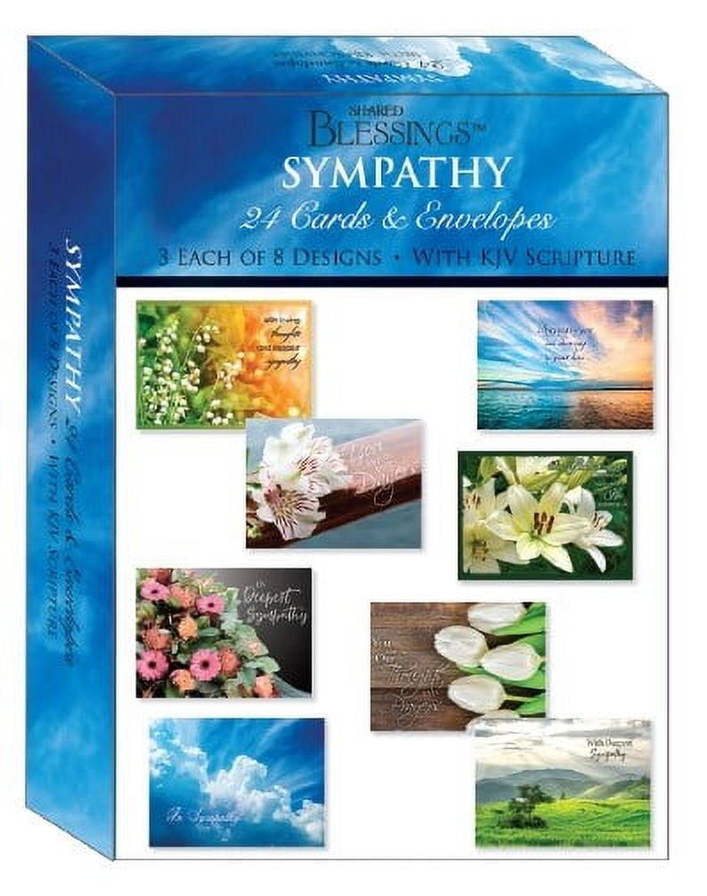 Boxed - Card Shared Blessings-Expressions of Sympathy - Box of 24