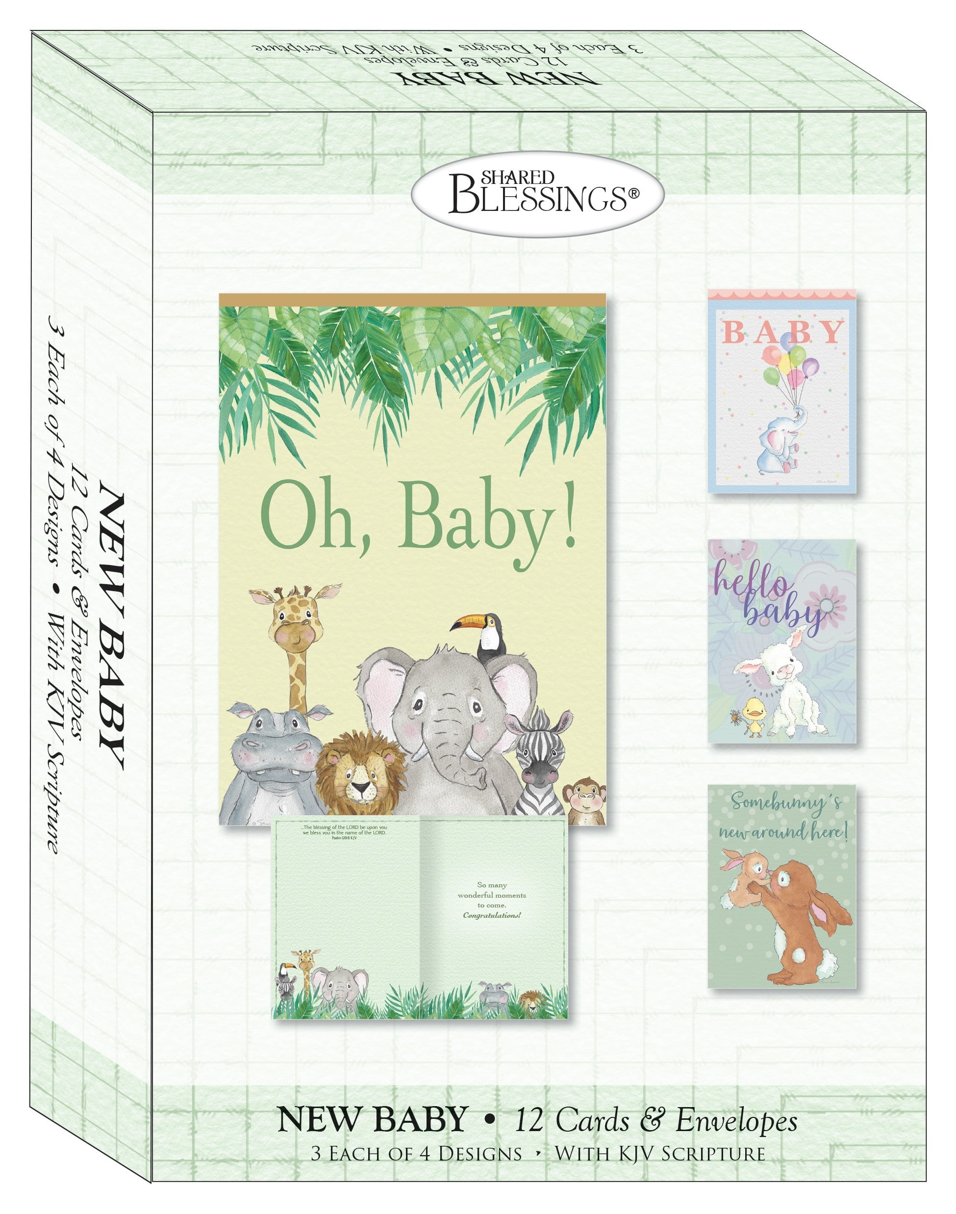 Shared Blessings-Hello Baby Boxed Card - Pack of 12