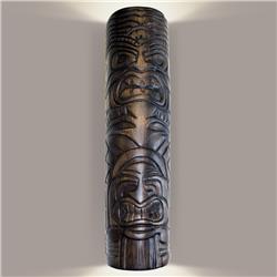 A19 Lighting NT003-DT Tiki Totem Wall SconceDark Teak