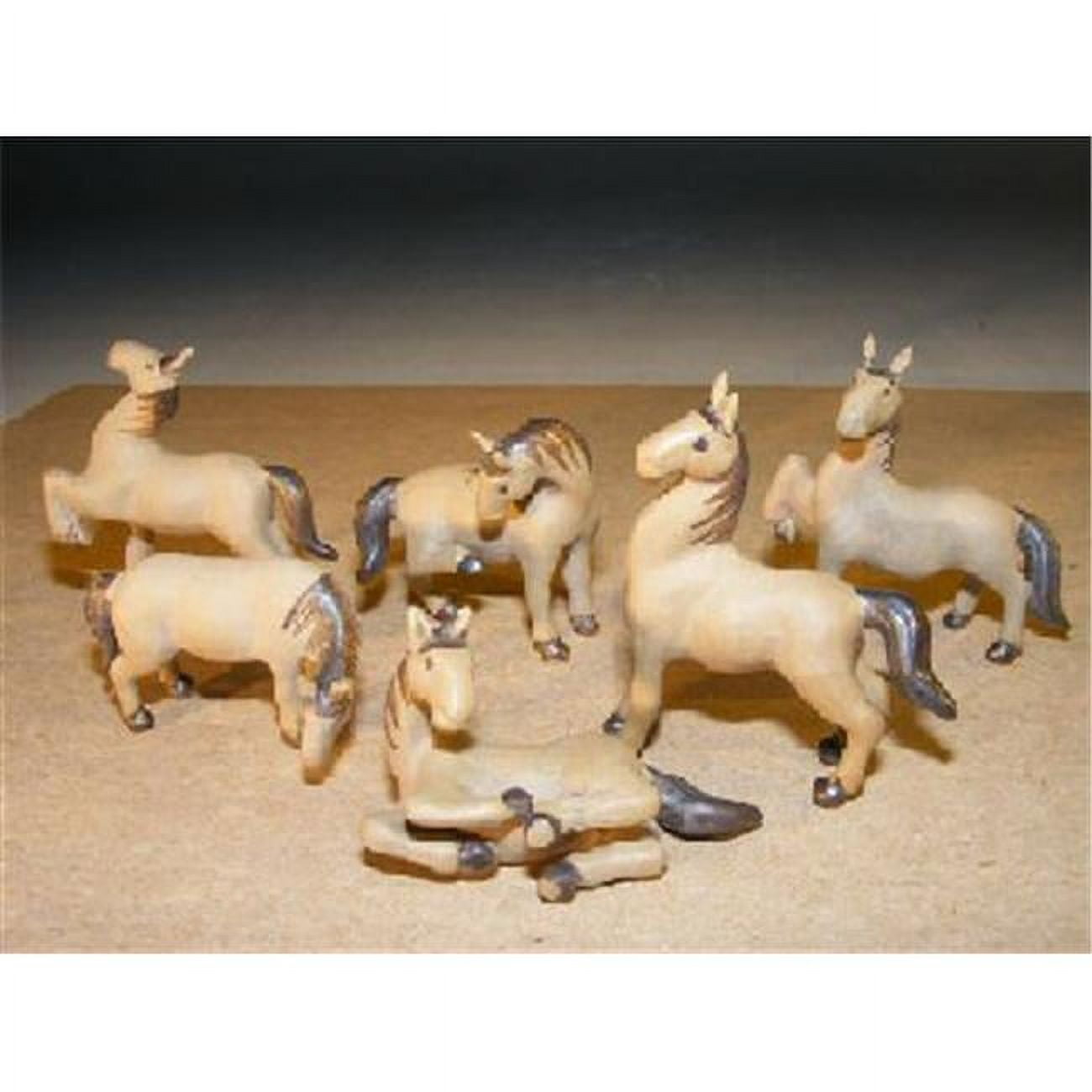Bonsai Boy e2953 Miniature Horse Figurine Set - Extra Fine Detail - 6 Piece