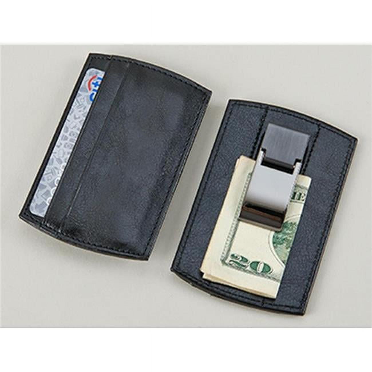 425 x 275 in Money clip & card Holder, Black