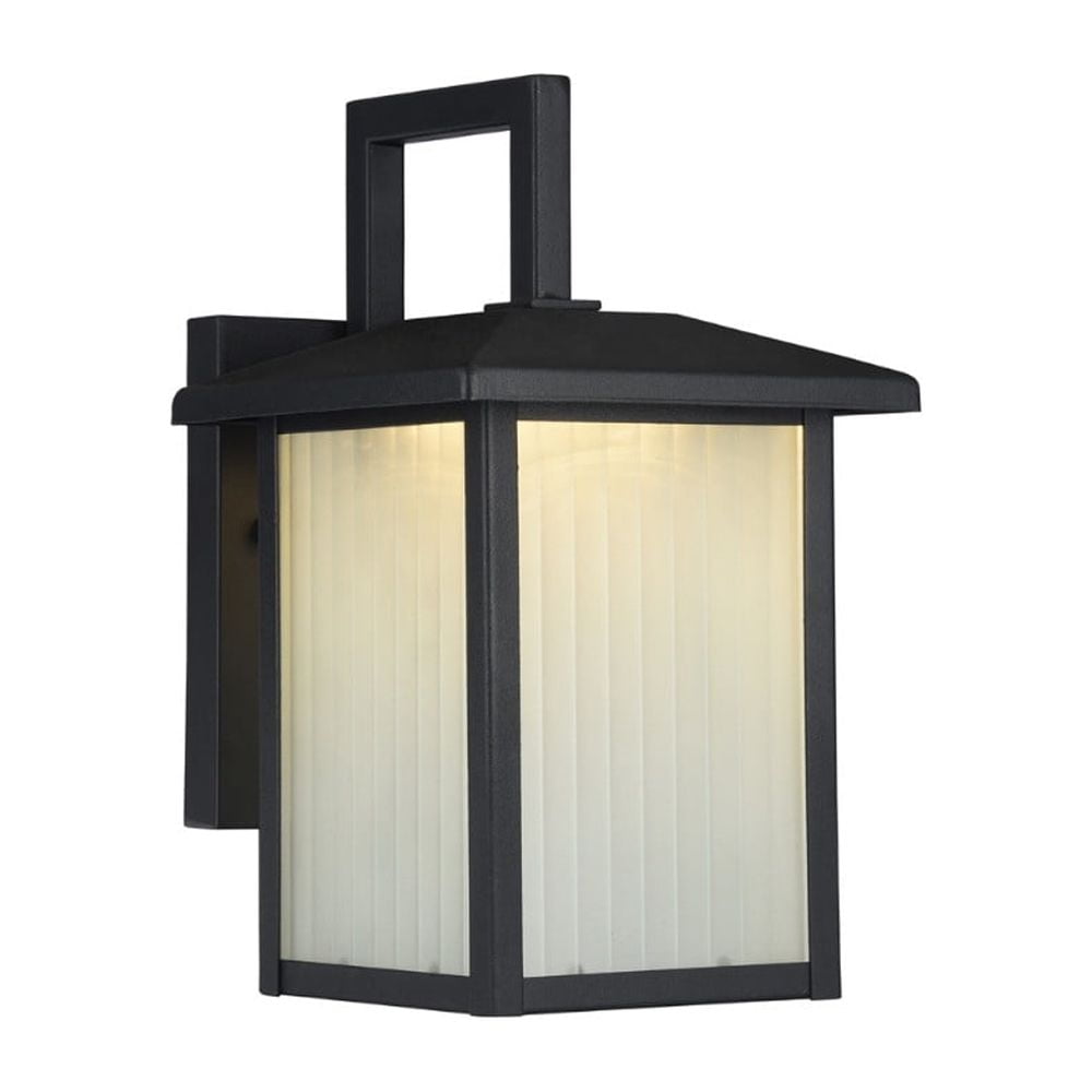 11 in. Tall Ryston Transitional Led Textured Black Outdoor Wall Sconce