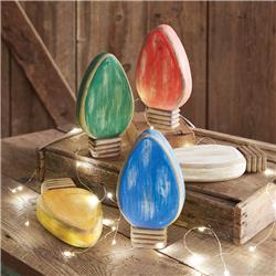 Tabletop Christmas Light Figurines - Set of 5