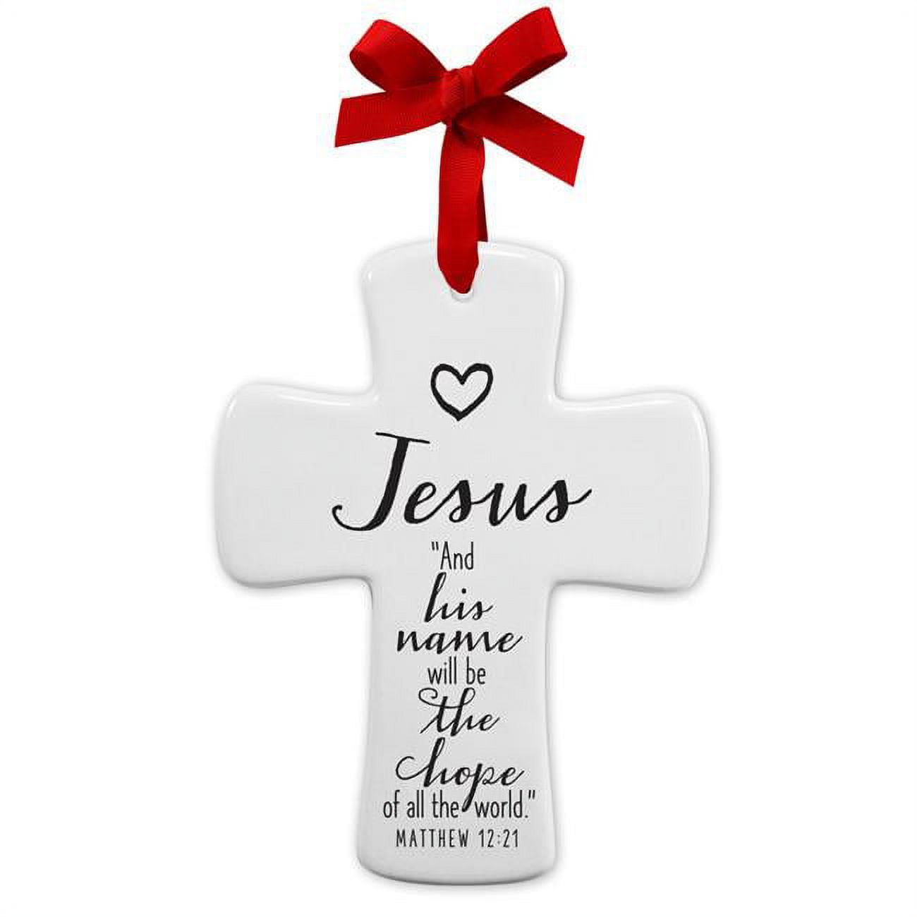 4.5 in. Jesus Cross Christmas Ornament