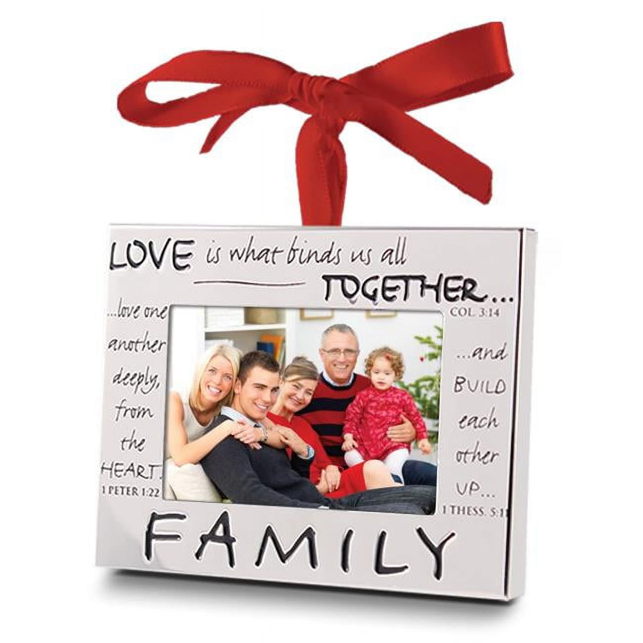 3 in. Family Frame Metal Christmas Ornament