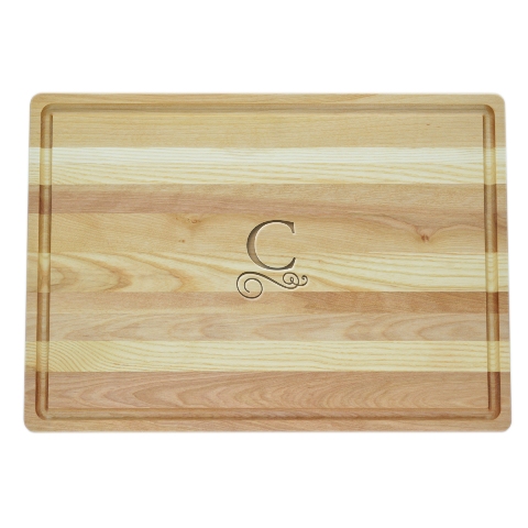 Carved Solutions Master Collection Wooden Cutting Board Large-Pi-Flourish-C