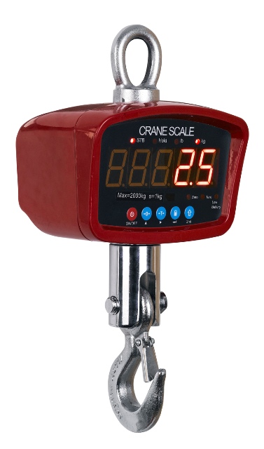 Optima Scales OP-924A-1500 General Purpose Crane Scale - 1500 lbs x 0.5 lb. LED