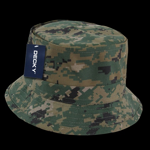 Decky 458-PL-MCU-06 Mesh Bucket Hats, Marines Digital - Small & Medium