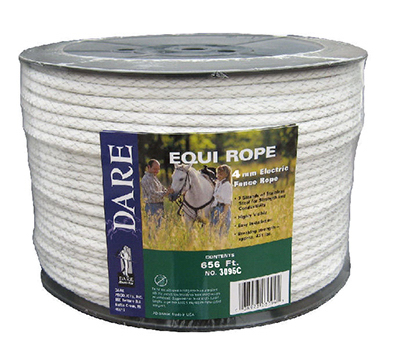 Dare Products 3095 4 mm. x 656 ft. Heavy Duty Polyethylene Braided Equip-Rope- W