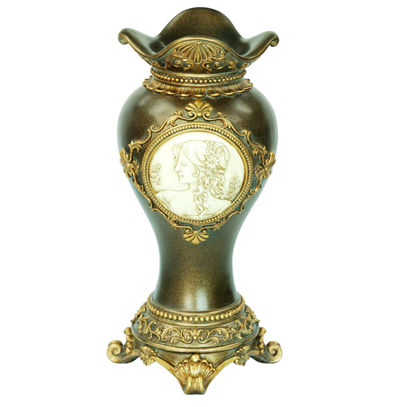 Ore Furniture K-4192V 1625 in Handcrafted Bronze Decorative Vase