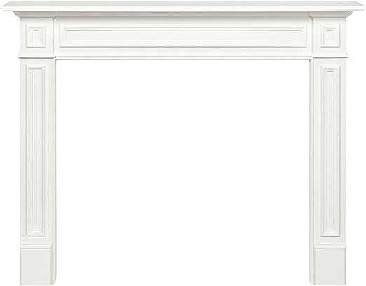 Pearl Mantels 525-48 48 in The Mike Fireplace Mantel Mdf Paint  White