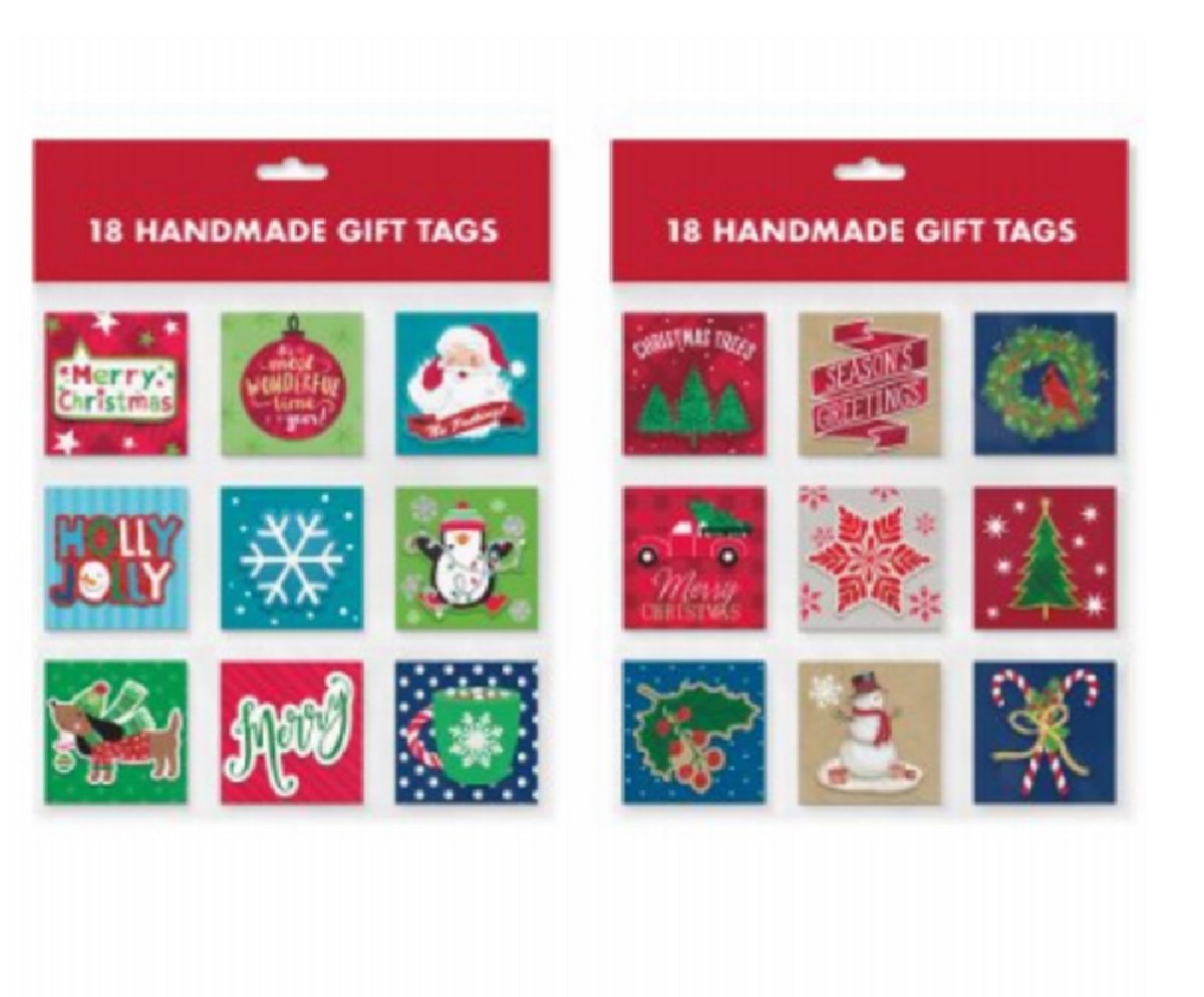 Christmas Papercraft Gift Tags - 18 Count