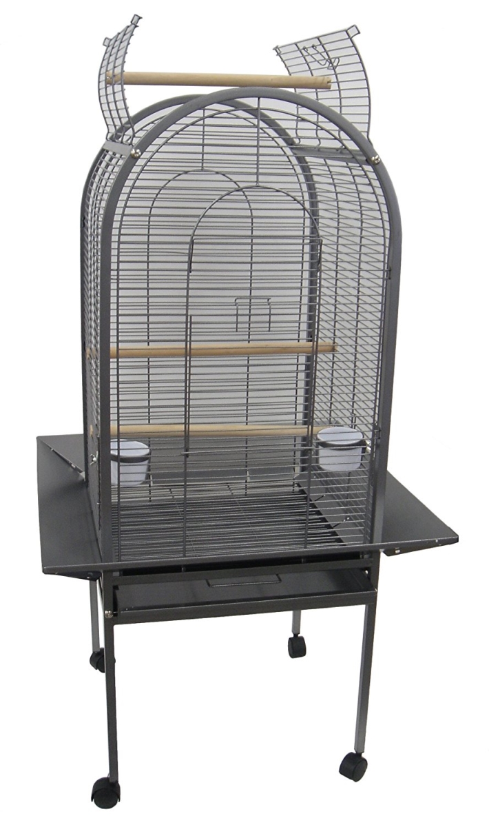 Large Victorian Dome Top Bird Cage - Black 