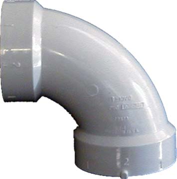 genova Products 3in Sch 40 PVc-DWV 90 degrees Sanitary Elbows  72830