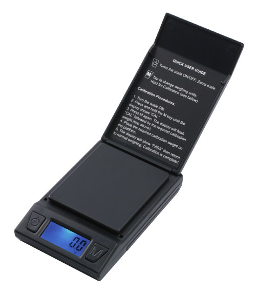 American Weigh Scales AMW-500I-BLK Compact Bench Scale 500 by 0.1 G