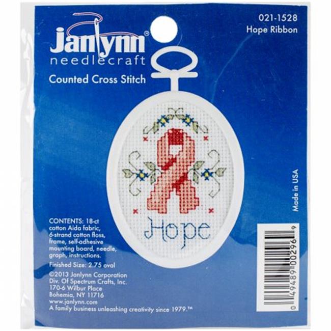 Love Bug Mini Cross Stitch Kit 2.5/" Round From Janlynn