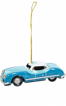 SHAN AT1 collectible Tin Ornament - Blue car