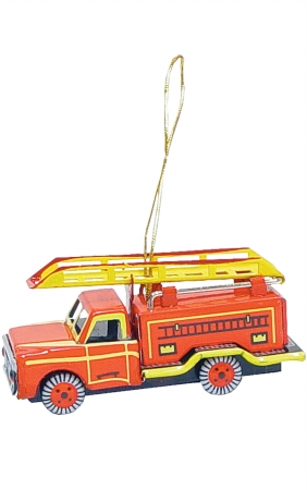 SHAN AT3 collectible Tin Ornament - Fire Truck