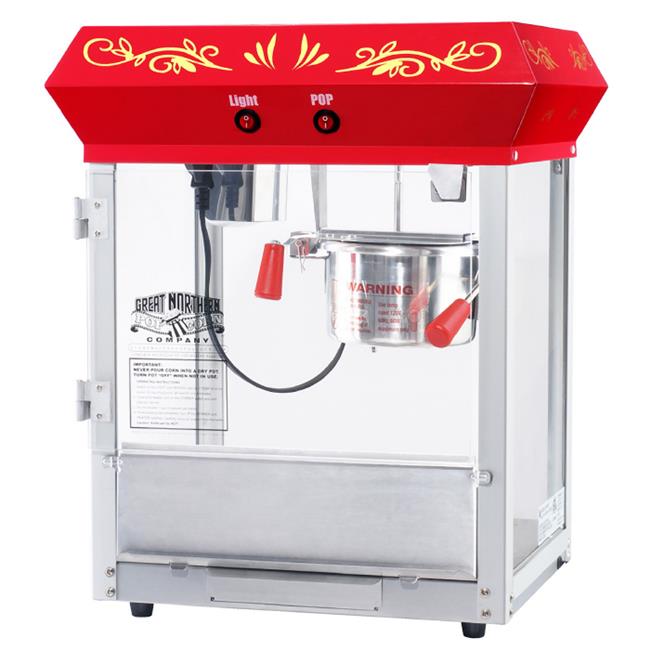 Great Northern All Star GNP-850 8 oz. Red Popcorn Machine